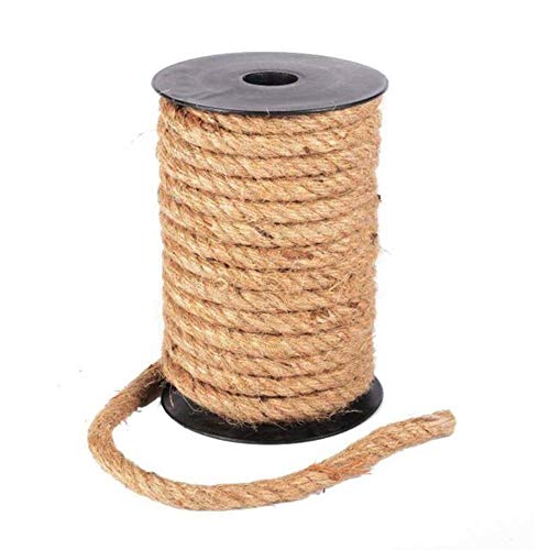 AOM Premium-Natur Sisalseil für Kratzbaum Kratz Spielzeug Katze Klettergerüst DIY Weberei Katzen Machen Schreibtisch Beine Bindung Seil #, 8mm von AOM