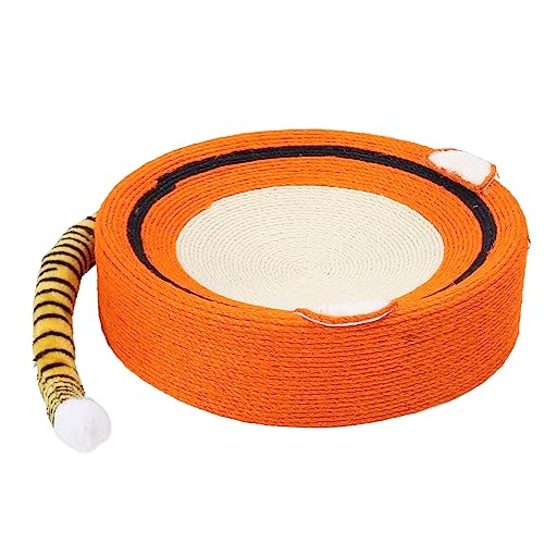 AONYAYBM Rundes Multifunktionales Sisal-Katzenkratzbett, Konkaves Design-Katzenkratzpad, Sisal-Katzenkratzer Universal für Alle Jahreszeiten, Katzenkratzbrett Zum Schutz von Möbeln von AONYAYBM