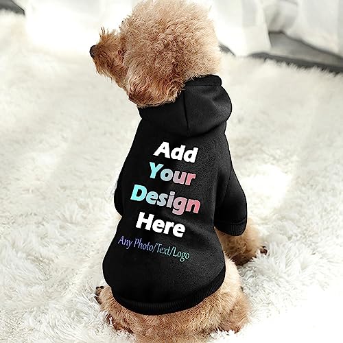 Personalisierte Haustier Pullover Hoodie für Hunde&Katze Entwerfen Sie Ihr eigenes Haustier Hoodie Fügen Sie Name/Text/Foto benutzerdefinierte Welpe Sweatshirt Hooded von AOOEDM