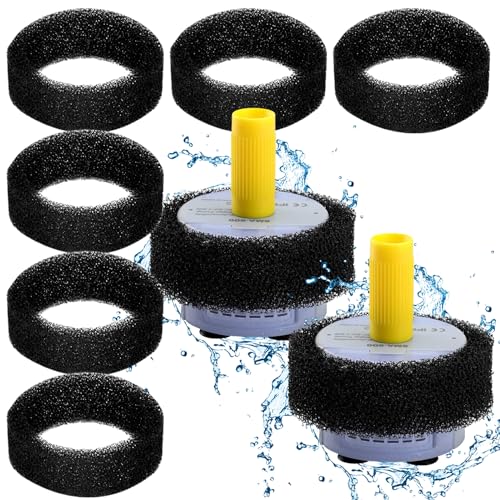 AOpghY 8pcs Katzenbrunnen Filter 3 '' runde Haustierwasserbrunnen Filter Filterfilter Haare, Staub ＆ Trümmer für 84 Unzen/2,5 -l -Haustierfontänen Haustierwaren geeignet von AOpghY