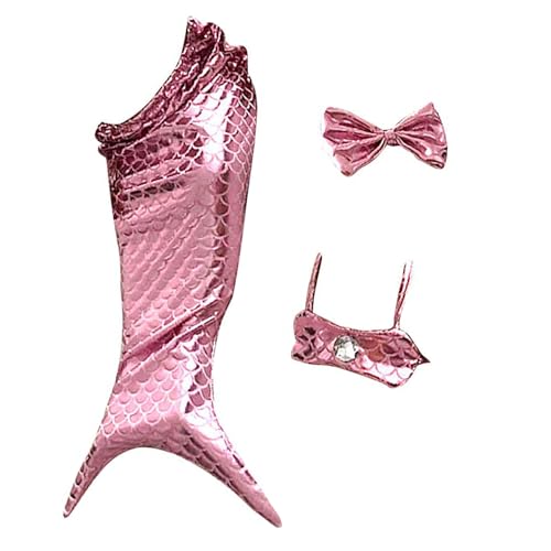 AOpghY Cat Mermaid Kostüm für Haustier 2,5-6 kg, entzückende niedliche Bikini-Katzenkleidung mit Gummiband, weicher Meerjungfrau Schwanz für Katzen Hunde-Party-Dekoration, Style 2 Hundeartikel von AOpghY