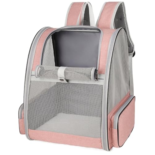 AOpghY Cat-Rucksackträger Geräumiger beatmter Mesh Cat Carrier mit Abnehmbarer Matte bequemer Katzenrucksack mit Gurten für Haustiere unter 16 Jahren von AOpghY