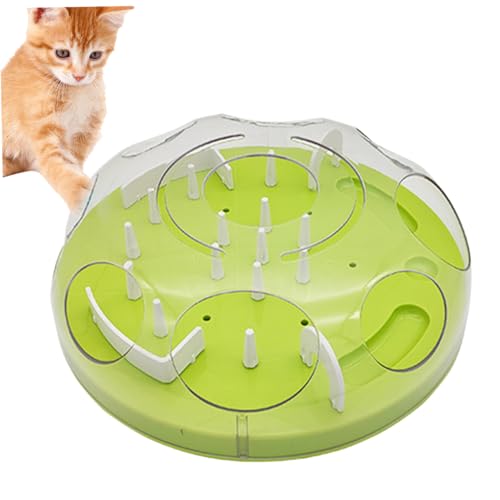 AOpghY Cat Slow Feeder DIY abtrennbare Katzenpuzzle-Feeder 12x5in Katze Behandlungsspender Nicht rutsches Interaktive ABS-Katze Puzzle Spielzeugkatze Lieferungen Haustierprodukte von AOpghY