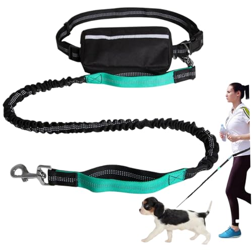 AOpghY Hände Freie Hundeleine reflektierende Stichstiche Taille Hundeleine Einziehbare Hundeleine Dual -Griff Leine für Hunde tragbare Taille Leinen Haustier Essentials von AOpghY