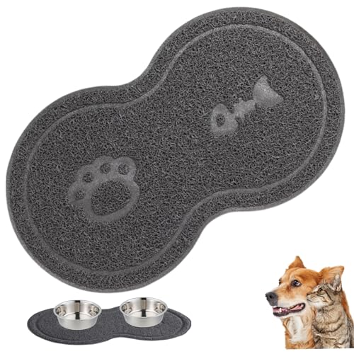 AOpghY Haustiermatte wasserdichte Nicht-Schlupf-Haustier-Fütterungsmatte Pet Bowl Matte Haustier Fütterung Keramik Schüssel Matte für Katzen und Hunde Haustierprodukte von AOpghY