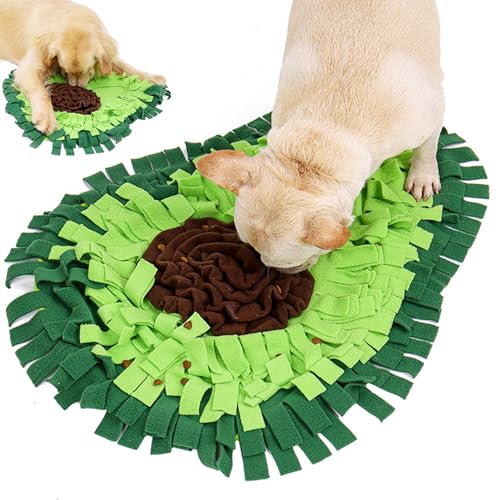 AOpghY Hund Snuffle Matte, 20.9x27.2 Interaktive Kaninchenfuttermatte, Nicht-Slip-Hund-Behandlungsmatte, Fruchtformhundanreicherungsspielzeug für Futterfertigkeiten, Stressfreisetzungswaren von AOpghY