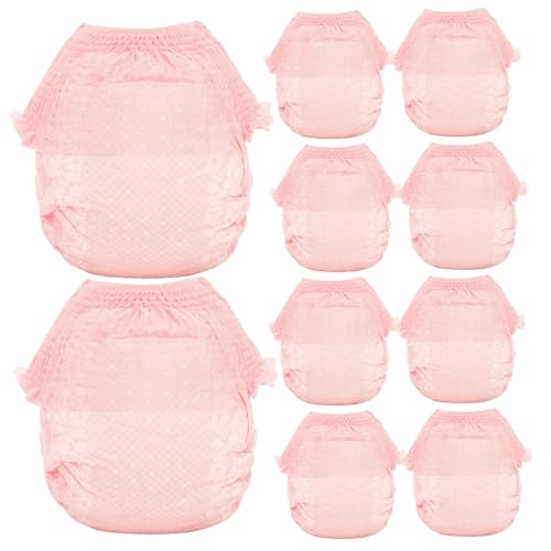 AOpghY Hund Windeln weiblich 10pcs absorbierende Welpenwindeln weibliche atmungsbezogene Einweghundwindeln weibliche Leckdosen Hundezeit Windeln weiblich m Haustierartikel von AOpghY