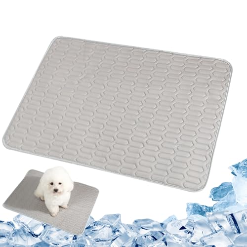 AOpghY Hundekühlungsmatte 35x28 '' Nicht -Slip -Hund -Kühlkissen wiederverwendbares weiche gepolsterte Haustierkühlmatte, Kisten und Bett, Hundmatten für Haustiere unter 35 Pfund Haustierwaren von AOpghY