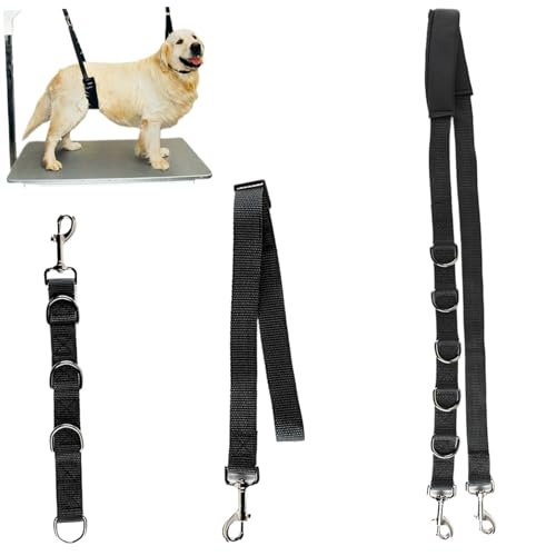 AOpghY Hundepflege-Schleife, 3pcs einverkaufbare verstellbare Helfer mit D-Ringen, Schnellfreisetzungs-Pflege-Leine, Hundepflege Arm Extender Pet Supplies von AOpghY