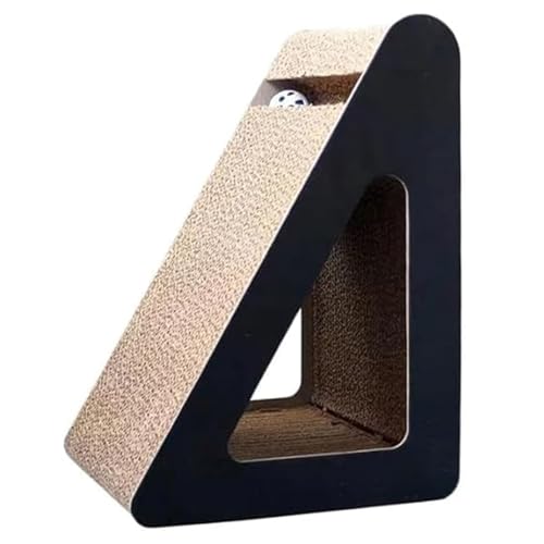 AOpghY Kartonkatze Kratzer 9x11x15in Wellblech interaktiver Katze Kratzer nach Spielzeug Ramp Triangular Indoor Reversible Burved Scratch Lounge Pet Products von AOpghY