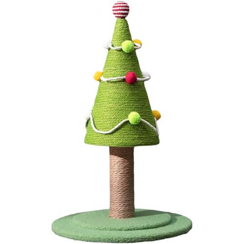 AOpghY Katze Weihnachtsbaum Sisal Kratzer Weihnachten Katzenbaum Sicherheit Weihnachtsbaum Katze Baum süß stilvoll mit bunten Bällen Weihnachtsbaumkatze Gegenstände von AOpghY