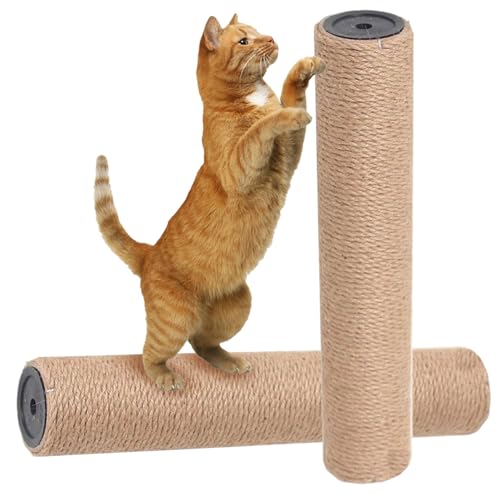 AOpghY Katzenkratzen nach dem Ersatz 2pcs Jute Kratzer nach dem Ersatz DIY -Katzenbäumen und Katzentürme Katzenmöbelschutz 2,4 x 1.8 Zoll Haustierprodukte von AOpghY