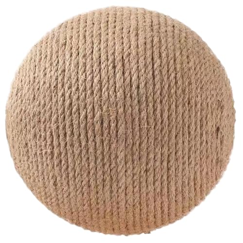 AOpghY SISAL CAT Crocker Ball, ANRABENUNG UND Katen KATS -Kratzbugel Heavy Duty Hanf Seil Katze Kratzer Spielzeug 8.3 Hohlkratzerkugel, Innenkratzerkrads von AOpghY