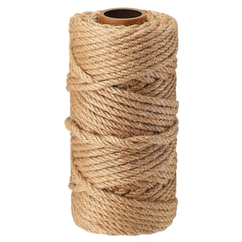 AOpghY Sisaleil für Katzenkratzer 328ft/100 m extra langes natürliches Katzenkratzer Sisal Seil 6 mm Dicke Katzenseil DIY Jute Seil Reparaturcratcher Zubehör Teile Teile von AOpghY