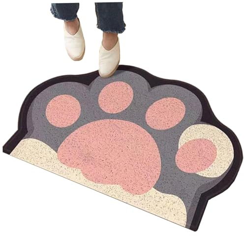 AOpghY Süße Müllmatte 16 x 24 Zoll Cartoon Katze Pfoten Muster Müllmatte Anti -Schlupf -Haustür Matte Easy Clean Weich Matt Matt für Eingang, Badezimmer Müllmatten von AOpghY