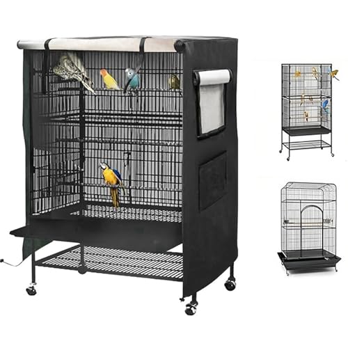 AOpghY Vogelkäfigabdeckung 38x23.6x51 Universal 210d wasserdichte Käfigabdeckung Gute Nacht Blackout & atmungsaktives Vogelkäfigabdeckung für Vogelfitter Katzenkäfig -Haustierprodukte von AOpghY