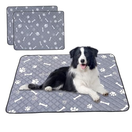 AOpghY Waschable Pee Pads für Hunde 28x39 Zoll große Antislip-Welpenpolster 2pcs Absorption Welpenpolster gegenleckdichte ＆ Geruchsfreie Haustierpolster Haustier Vorräte von AOpghY