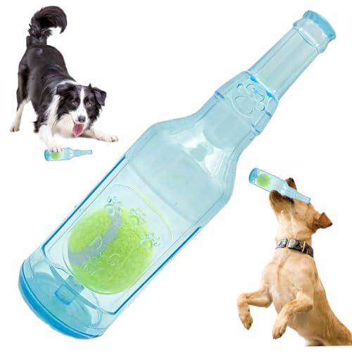 AOpghY Wasserflasche Hund Spielzeug 8in Quietschende Hund Kauen Spielzeug mit Tennisball in niedlichen einzigartigen Gummi -Hund -Spielzeug für Zahnen, Training, Stress Relief Hund Gegenstände von AOpghY