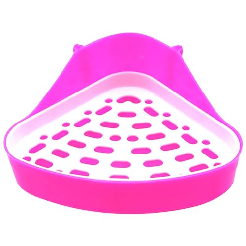 Bunny Litterbox Dual -Layer -Ecke 9.7x6.9x3.7in Plastik Meerschweinchen -Katzentoilette mit Fixierer abnehmbarer Hamster Frettchen kleine Tier Katzentoilette Haustier Vorräte von AOpghY