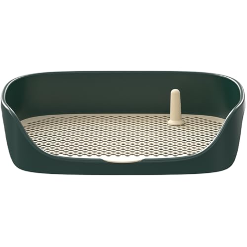 Hundetöpfchenschale, Welpentraining Pee Pad Halter, 16x12 Innenhunde Töpfchen mit 4 Schutz Wandbox Abnehmbarer Hundetoilette unter 15 kg Toilettentrainingssysteme von AOpghY