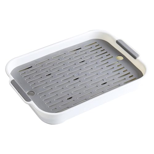 Kaninchendrüsenschale 2 Tier Rabbit Müllbox Plastik Hasen Haustier Toilette 9.7x14.4x2 'Meerschweinchen -Müllschal von AOpghY