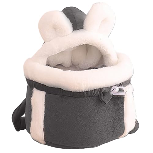 Katzenbeutel Träger weicher & warmer Katzenhund Frontträger Doppelpockt Cat Rucksack Träger Winter -Plüsch -Rucksack für Katzen Haustier Hängende Brustbeutel, xl Haustier täglich Notwendigkeiten von AOpghY