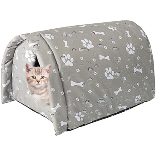 Outdoor Cat House wasserdichte Winddicht 15x14.2x3,9 Zoll Katzenschutz warm kaltes Hundehaus Outdoor für Winter Haustierbedarf von AOpghY