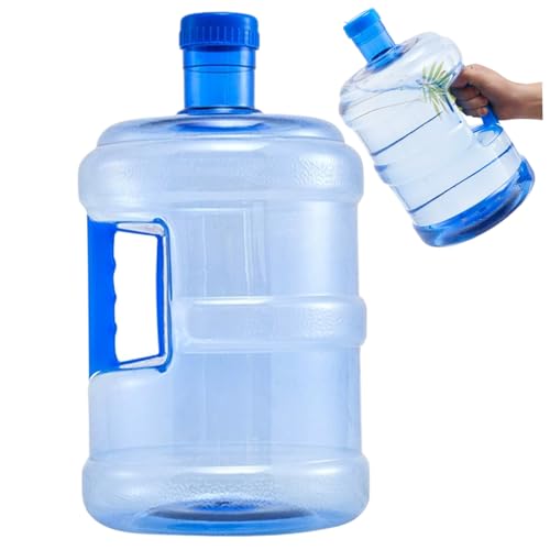 Wasserspender Flasche 7.5L Wasserkrug mit Griff transparenter Wasserbehälter mit Schraubenkappe Lebensmittelqualität Haustier versiegelter tragbarer Wassertank Outdoor Sportprodukte von AOpghY