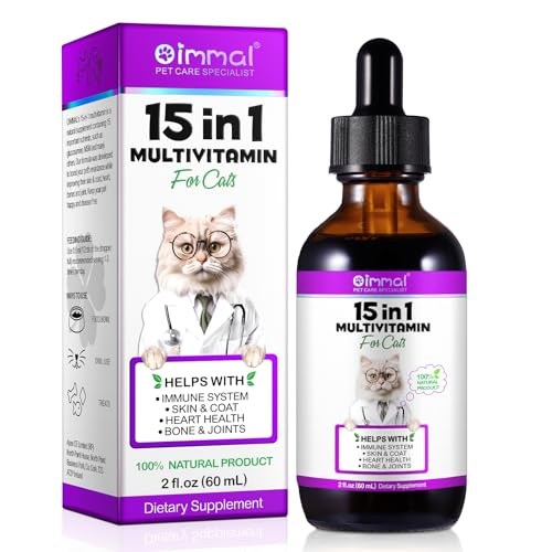 60ML 15 in 1 Multivitamin für Hunde, Vitaminpräparat für Hunde, Reich an Vitaminen, Nahrungsergänzungen Vitamine für Hunde Unterstützung für Gelenke, Immunsystem, Haut von APCKFLEE