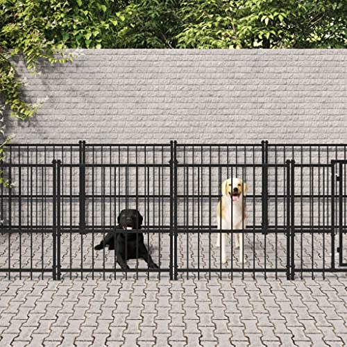 Tier- und Haustierbedarf – Outdoor-Hundehütte, Stahl, 13,14 m, Haustierzubehör von APCSA