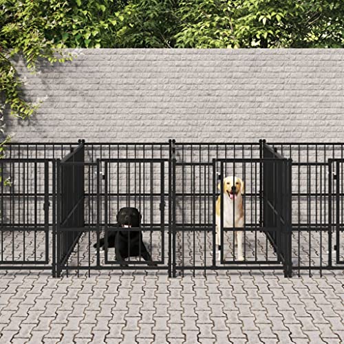 Tier- und Haustierbedarf – Outdoor-Hundehütte, Stahl, 9,38 m, Haustierzubehör von APCSA