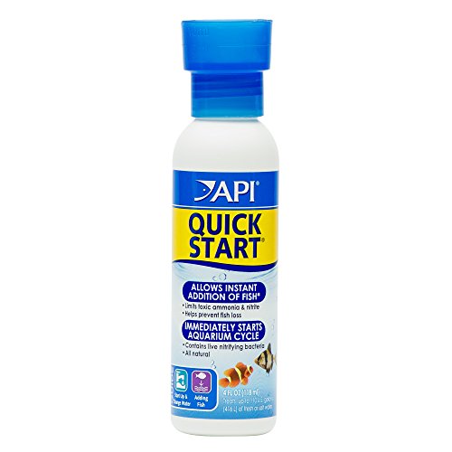 API Quick Start Nitrifizierende Bakterien für Süß- und Salzwasseraquarien, 118 ml Flasche von API