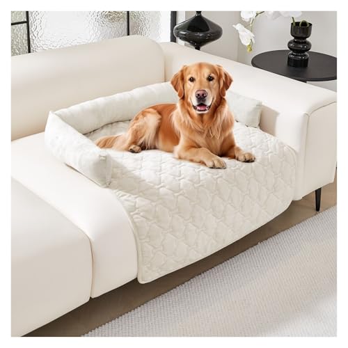 APMOE Hundebett Sofa, Couchkissen für Hund Waschbar Sofaschutz Hund Sofadecke Antifouling Hundedecke für Sofa Hundebett Couch Hunde für Groß,Mittel,Klein(Off-White,90x135cm) von APMOE