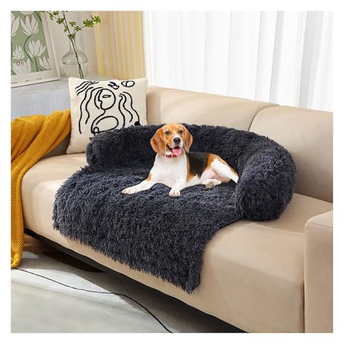 APMOE Hundebett Sofa, Plüsch-Hundematte Rutschfestes Hundebett Sofa Hundedecke Sofaschutz Hund Sofadecke Hundekissen Auto für Große Mittelgroße Hunde(A,L) von APMOE