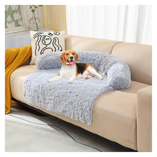 APMOE Hundebett Sofa, Plüsch-Hundematte Rutschfestes Hundebett Sofa Hundedecke Sofaschutz Hund Sofadecke Hundekissen Auto für Große Mittelgroße Hunde(B,L) von APMOE