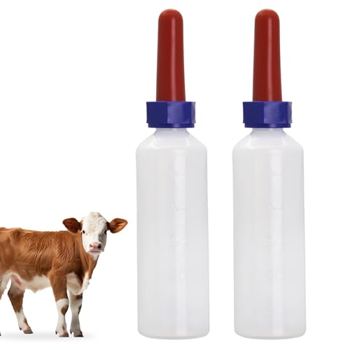 Kalb-Futterspender Milchflasche für Nutztiere, Trinkflaschen, Kälber, Stillmilch, Fütterungsflasche für Nutztiere, 500 ml, 2 Stück von APlayfulBee