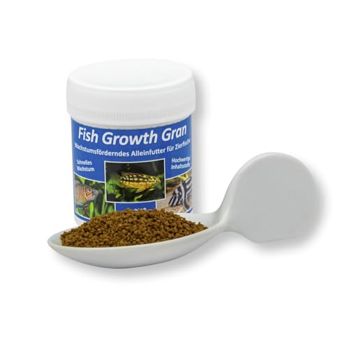 AQ4Aquaristik Fish Growth Gran, Alleinfutter für Zierfische, Wachstumsfutter, Futtergranulat, Hauptfutter, 40g von AQ4Aquaristik