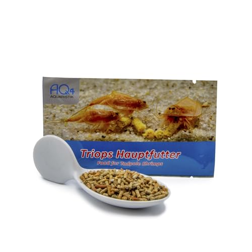 Hauptfutter für Triops - Futter für Urzeitkrebse - Futtersticks mit Gemüse, Algen und Krebstieren, 10 g - mit Anleitung von AQ4Aquaristik