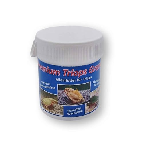 AQ4Aquaristik Premium Triops Granulat - Alleinfutter für Triops, hochwertiges Futter für Haltung und Zucht der Urzeitkrebse - Triops Futter und Hauptfutter, 40g von AQ4Aquaristik