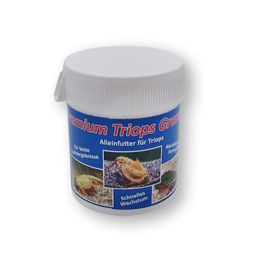 AQ4Aquaristik Premium Triops Granulat - Alleinfutter für Triops, hochwertiges Futter für Haltung und Zucht der Urzeitkrebse - Triops Futter und Hauptfutter, 40g von AQ4Aquaristik