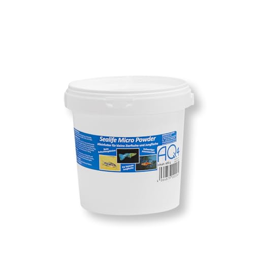 AQ4Aquaristik Sealife Micro Powder, hochwertiges Aufzuchtfutter für Zierfische, Staubfutter für Fischbrut, Jungfischfutter von AQ4Aquaristik