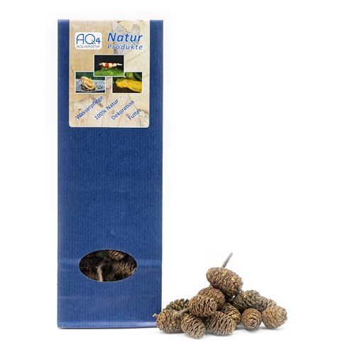 Erlenzapfen - 25g Zapfen der Schwarzerle - getrocknet - Naturprodukt zur Senkung pH-Wert im Aquarium von AQ4Aquaristik