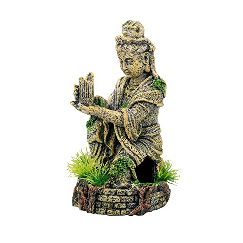 AQPET Decorart Dekore aus Harz für Aquarien, Modell Orientalische Statuen, 10 x 10 x 17,5 cm von AQPET