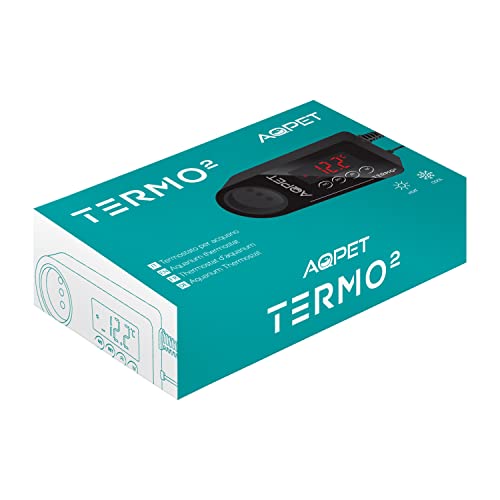 AQPET Termo2 Thermostat für Aquarien, warm und kalt, schwarz von AQPET