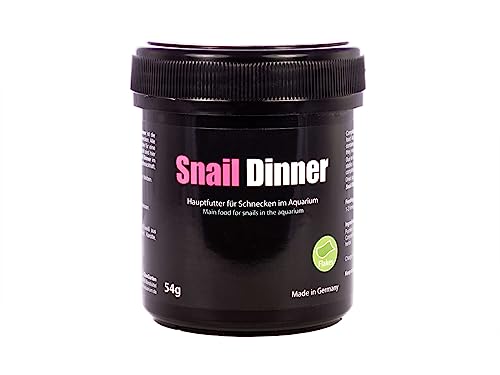 GlasGarten Snail Dinner 54g, Schneckenfutter, Leckerli für ihre Süßwasseraquariumschnecken und andere bewohner von AQUAGEAR