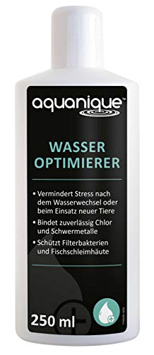 AQUANIQUE Wasseroptimierer 250 ml (für 1.000 l) | Wasserpflege für Aquarien | Wasserwechsel | artgerechte Aquarienpflege von AQUANIQUE