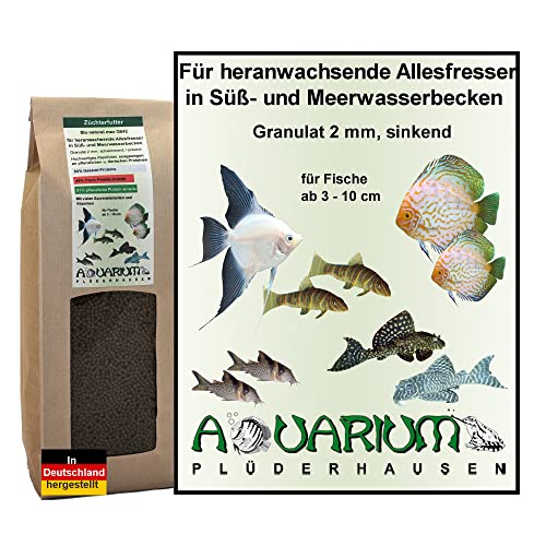 AQUARIUM PLÜDERHAUSEN Aufzucht-/Hauptfutter,alle heranwachsende Fische,viel Proteine,Gran 2mm,680g/1000ml von AQUARIUM PLÜDERHAUSEN