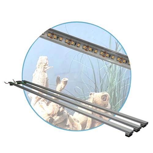 AQUARIUM PLÜDERHAUSEN Terrarium LED Beleuchtung Wüsten Reptilien Pflanzen LED 170 cm Set3 Leuchtbalken von AQUARIUM PLÜDERHAUSEN