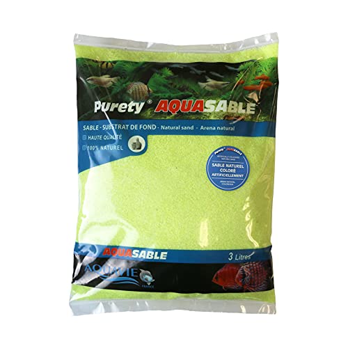 Natürlicher Sand, Aquasable in Beutel, 0,5 mm-1 mm, 3 l, Gelb S1 von AQUAVIE FRANCE