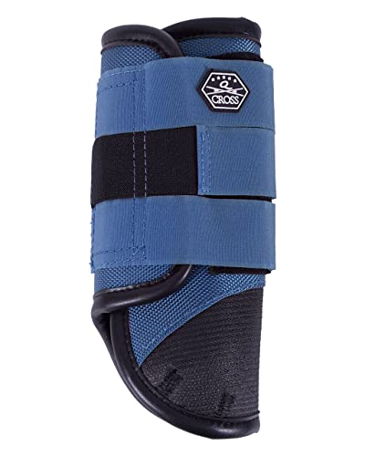 ARBO-INOX Gamaschen mit Kevlar® Vielseitigkeitsgamaschen für Vorderbeine (S, Steel Blue) von ARBO-INOX